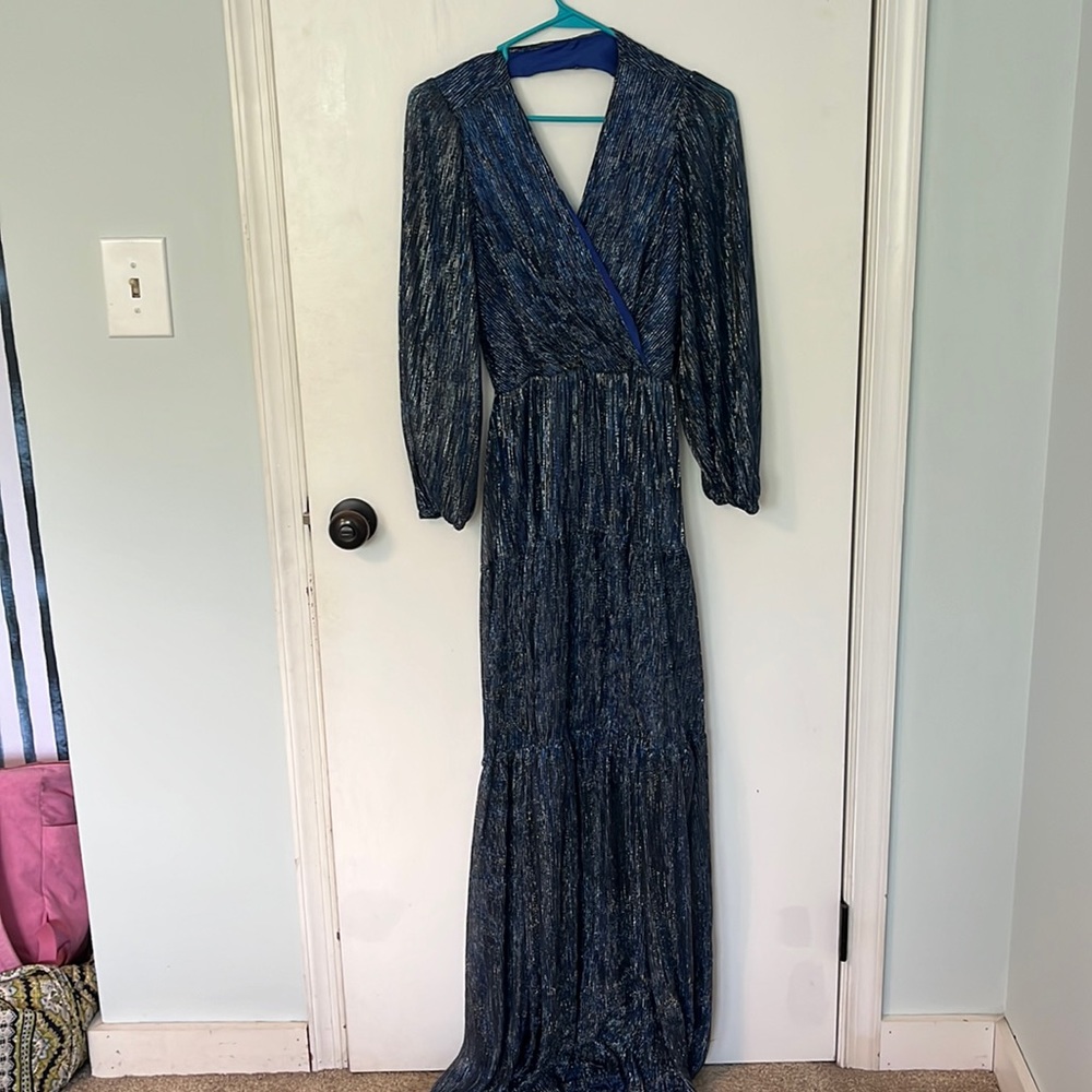Unique blue dress